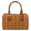 MCM Visetos Handbag Canvas and Leather