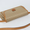 Celine Vintage Macadam Shoulder Bag Canvas and Leather