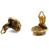 Secondhand Chanel Vintage Round CC Clip-On Earrings