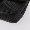 Bally Vintage Chain Shoulder Bag Quilted Leather