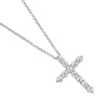 Secondhand Tiffany & Co. Cross Pendant Platinum and Diamonds