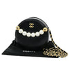 Secondhand Chanel Chic Pearls Round Clutch with Chain Quilted