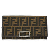 Fendi Vintage Bifold Wallet Zucca Coated Canvas
