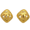 Secondhand Chanel CC Rhombus Clip-On Earrings