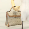 Christian Dior Vintage Honeycomb Handbag Canvas Leather