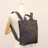Secondhand Hermes Herline Backpack Gray Canvas Bags