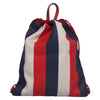 Secondhand Gucci Logo Drawstring Backpack Striped