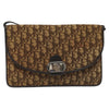 Christian Dior Vintage Trotter Shoulder Bag Embroidered Diorissimo Canvas