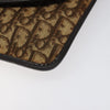 Christian Dior Vintage Trotter Shoulder Bag Embroidered Diorissimo Canvas