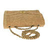 Chanel Vintage Mademoiselle Lock Single Flap Chain Bag Chevron Cork
