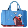 Prada Canapa Convertible Tote Canvas with Applique