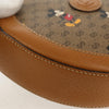 Gucci Disney Mickey Mouse Round Shoulder Bag Printed Mini GG Coated Canvas