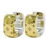 Secondhand Louis Vuitton Bicolor Nanogram Hoop Earrings