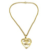 Secondhand Chanel CC Heart Pendant Necklace