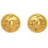 Secondhand Chanel Vintage CC Round Clip-On Earrings