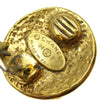 Chanel CC Button Clip-On Earrings Metal