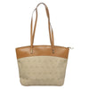 Christian Dior Vintage Honeycomb Tote Bag Canvas and Leather