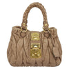 Miu Miu Coffer Convertible Satchel Matelasse Leather
