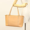 Secondhand Burberry Handle Tote Beige Leather Accessories
