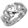 Secondhand Tiffany & Co. Triple Loving Heart Ring Silver 925