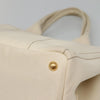 Secondhand Prada Canapa Tote White Canvas Bags