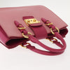 Miu Miu Madras Convertible Lock Tote Leather