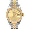 Secondhand Rolex Oyster Perpetual Datejust Automatic Watch Stainless Steel and Yellow
