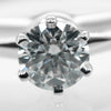 Secondhand Tiffany & Co. Tiffany Setting Solitaire Ring Platinum with RBC Diamond I/VS1