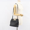 Salvatore Ferragamo Gancini Shoulder Bag Leather