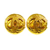 Secondhand Chanel CC Button Clip-On Earrings