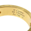 Cartier Love Wedding Band 1 Diamond Ring 18K Yellow Gold with Diamond