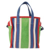 Secondhand Balenciaga Bazar Convertible Tote Striped