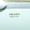 Secondhand Prada Triangle Logo Zip Around Shoulder Bag Raffia and