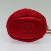 Chanel Vintage Drawstring Bucket Bag Quilted Satin