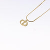 Secondhand Christian Dior CD Pendant Necklace Gold-plated