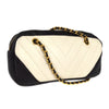 Chanel Chevron Camera Bag Quilted Leather