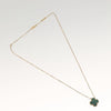 Secondhand Van Cleef & Arpels Vintage Alhambra Pendant Necklace 18K Yellow Gold and Malachite