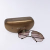 Secondhand Gucci Eyewear Sunglasses Brown Metal Accessories