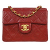Chanel Vintage Square Classic Single Flap Bag Quilted Lambskin