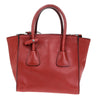Secondhand Prada Tassel Twin Pocket Tote City Calf