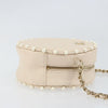 Chanel Round Clutch with Chain Quilted Calfskin with Pearl Detail