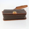 Celine Vintage Macadam Shoulder Bag Canvas and Leather
