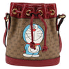 Gucci Doraemon Bucket Bag Printed Mini GG Coated Canvas