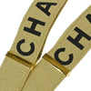Secondhand Chanel Logo Suspenders Beige