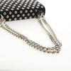 Prada Grommet Chain Flap Shoulder Bag Tessuto with Soft Calf