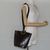 Secondhand Celine Circle logo Brown Leather Bags
