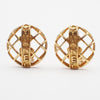 Secondhand Chanel Vintage CC Round Clip-On Earrings