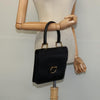 Secondhand Celine Gancini Handbag Black Leather Bags