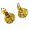 Chanel CC Button Clip-On Earrings Metal
