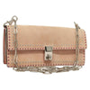 Valentino Garavani Turnlock Chain Shoulder Bag Suede